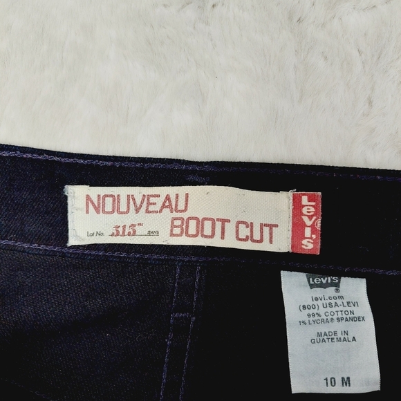 Levi's Black Cotton High Rise Boot Cut Jeans 2230 - Picture 7 of 9